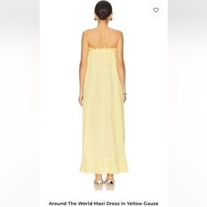 Worn Once!Show me your Mumu The World Maxi Dress in Yellow Maxi Dress Size Small